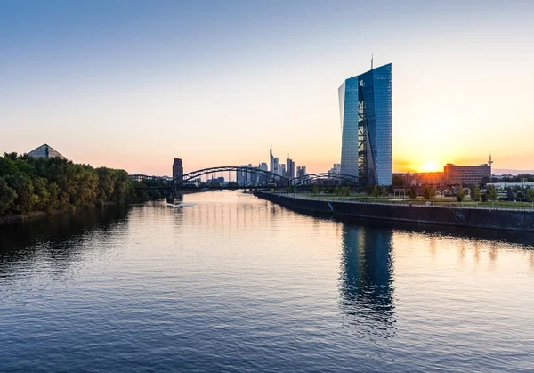 Banco Central Europeu em Frankfurt — Fotografia de Stock
