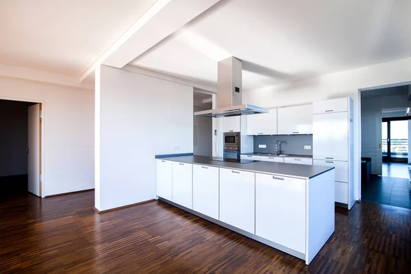 Interior da cozinha minimalista — Fotografia de Stock