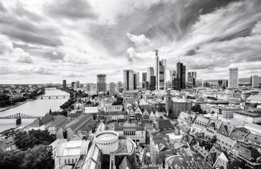  Cityscape modern Frankfurt mimarisi ile