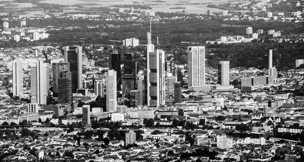 Aerial view of Frankfurt city — Stock Photo, Image