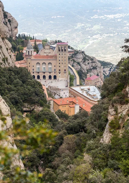 Cidade de montanha com paisagem — Fotografia de Stock