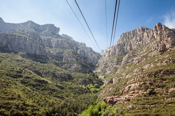 Σχοινί road στα βουνά Εικόνα Αρχείου