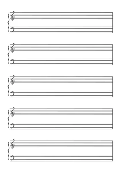 Papel para notas musicales — Vector de stock