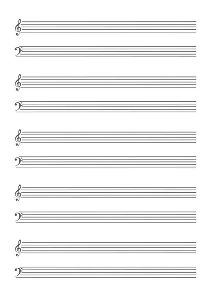 Papel para notas musicales — Archivo Imágenes Vectoriales