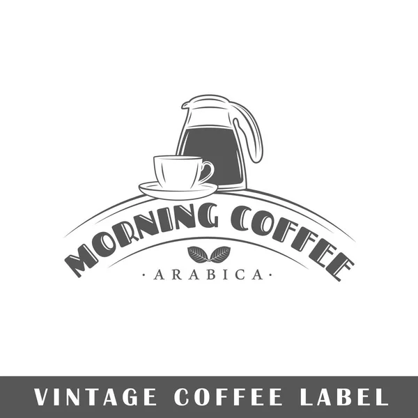 Tempate kawy etykiety — Wektor stockowy