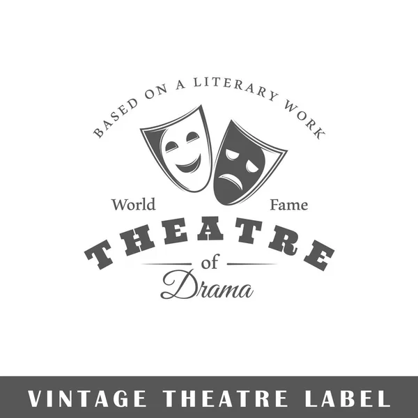 Modelo de etiqueta de teatro —  Vetores de Stock