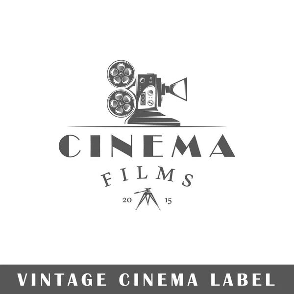 Modelo de etiqueta de cinema —  Vetores de Stock