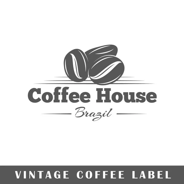 Modèle d'étiquette de café — Image vectorielle