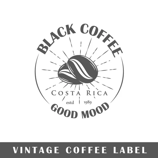 Labelsjabloon koffie — Stockvector