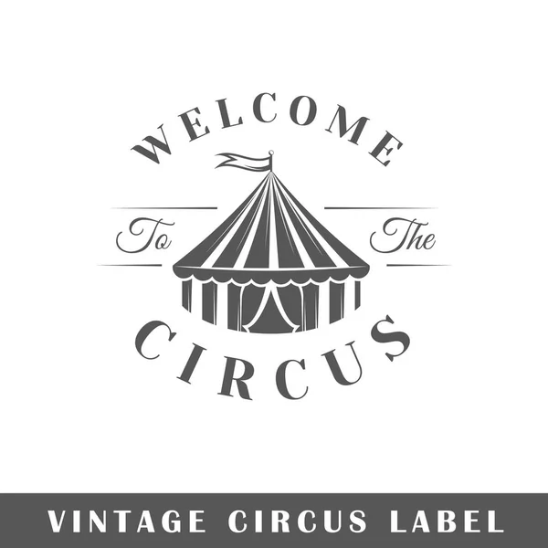 Circus label template — Stock Vector