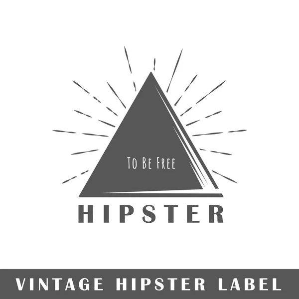 Modèle d'étiquette Hipster — Image vectorielle