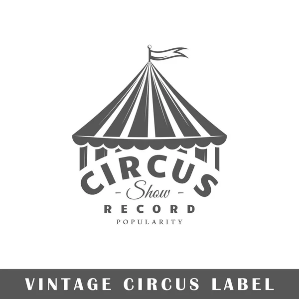 Modèle d'étiquette de cirque — Image vectorielle