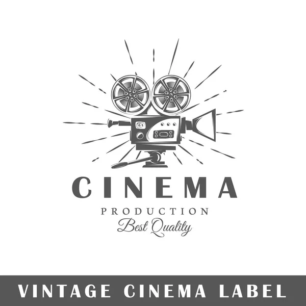 Modello etichetta cinema — Vettoriale Stock