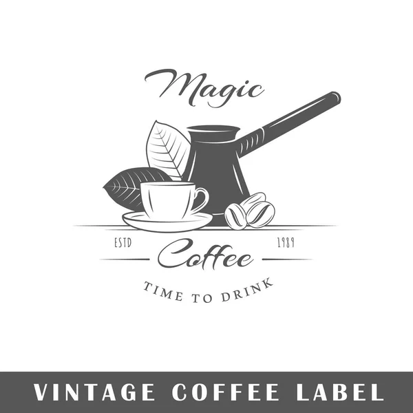 Labelsjabloon koffie — Stockvector