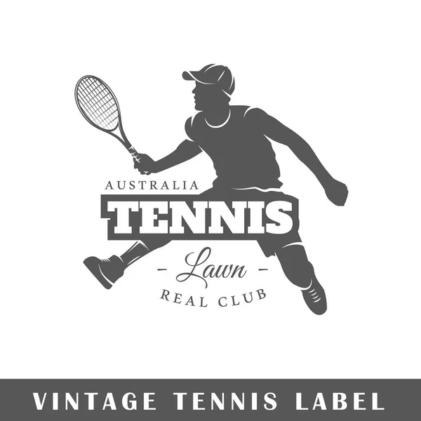 Vorlage für Tennisetiketten — Stockvektor