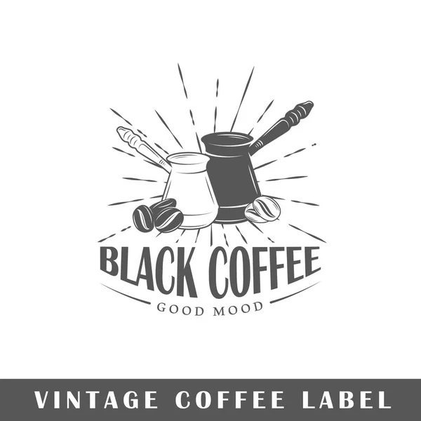 Coffee label template — Stock Vector