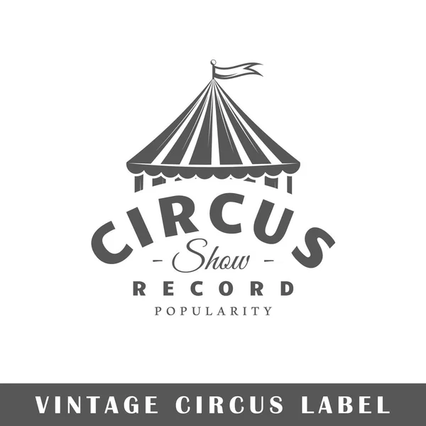 Cirkusz label sablon — Stock Vector