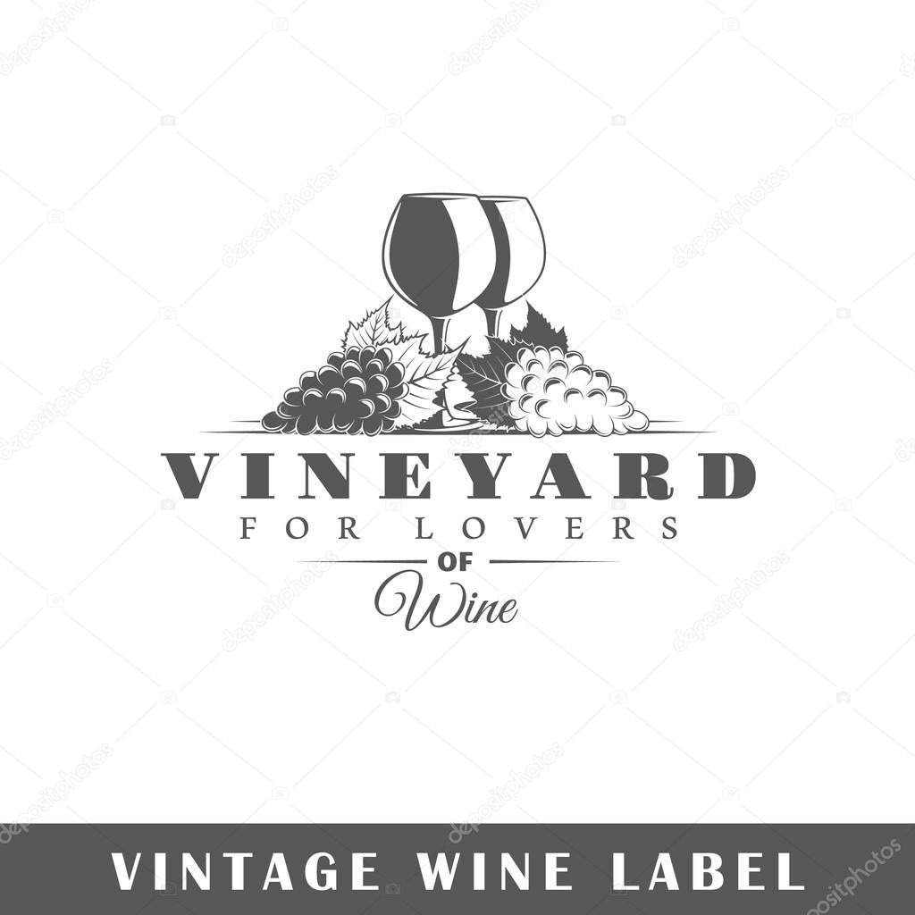 Wine label template
