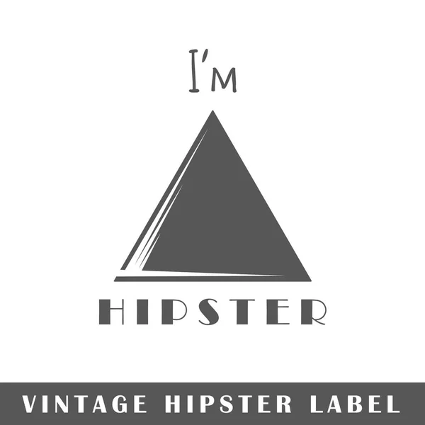 Modelo de rótulo Hipster — Vetor de Stock