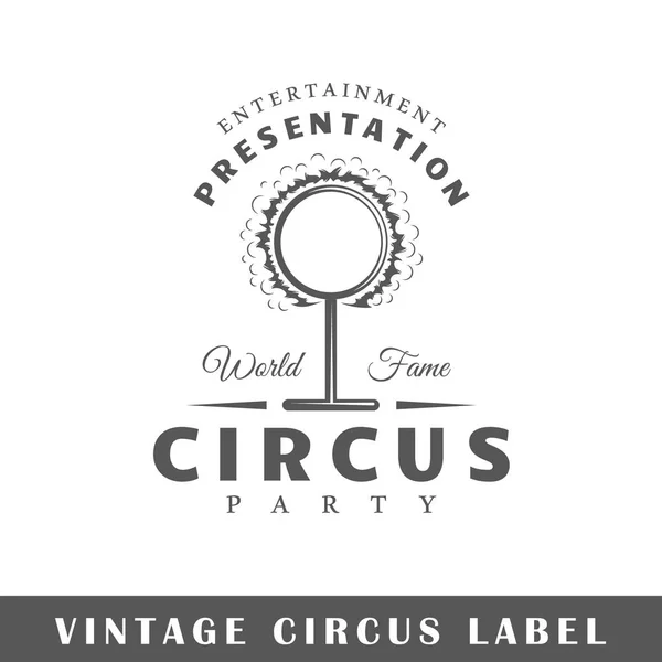 Cirkusz label sablon — Stock Vector