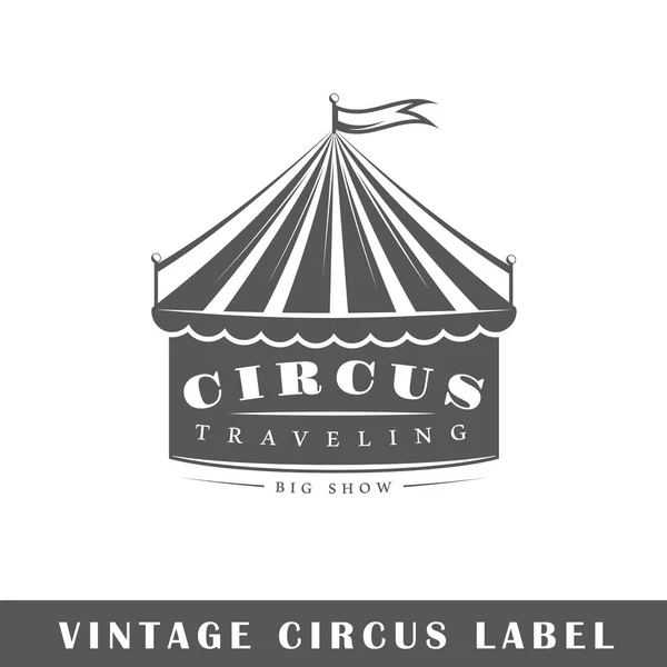 Шаблон етикетки цирку — стоковий вектор