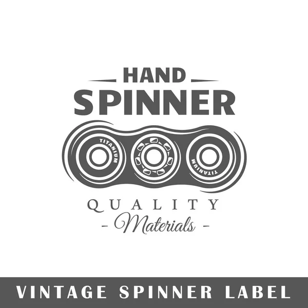 Шаблон метки Spinner — стоковый вектор