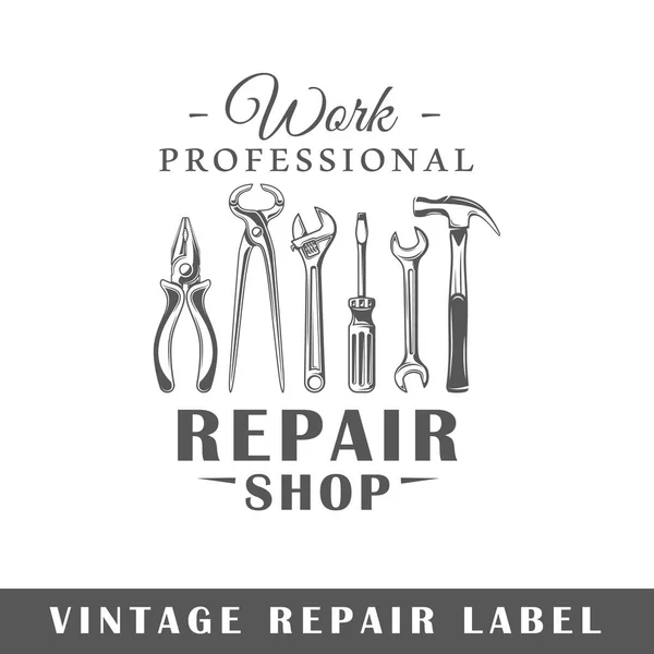 Repair label template — Stock Vector