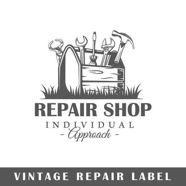 Reparatie labelsjabloon — Stockvector