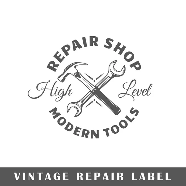 Repair label template — Stock Vector