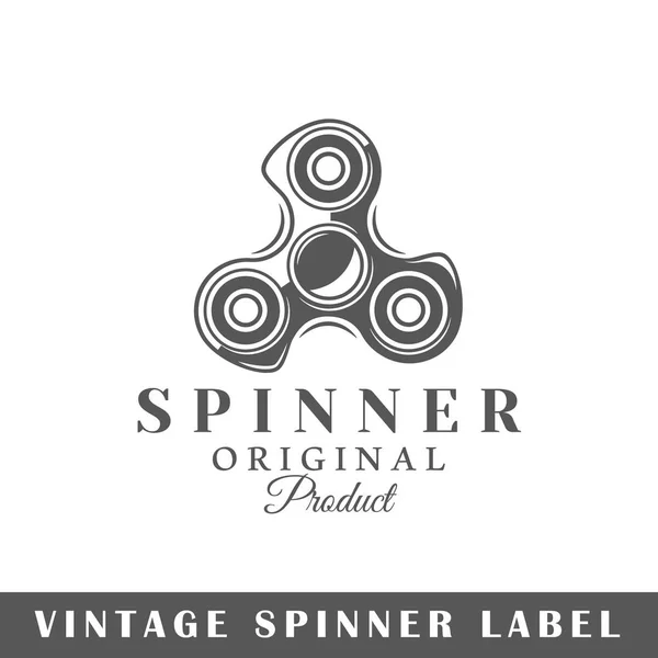Plantilla de etiqueta Spinner — Archivo Imágenes Vectoriales