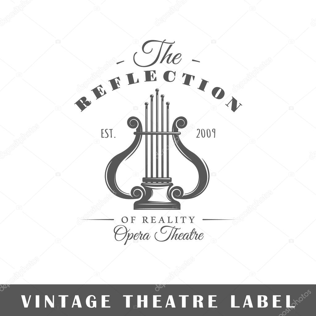 Theatre label template