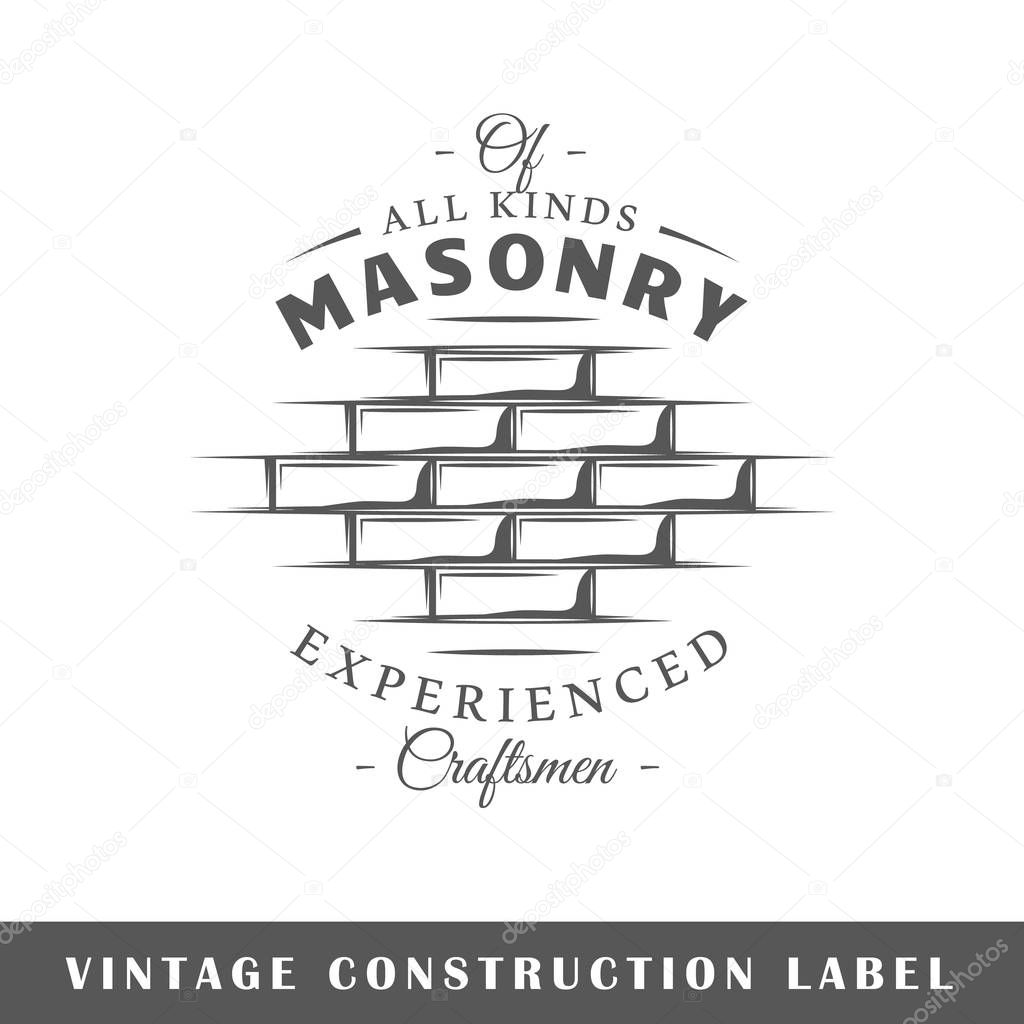 Construction label template