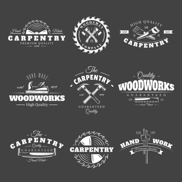 Vintage carpentry labels