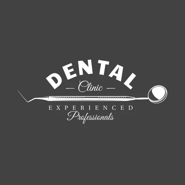 Etiqueta dental Vintage — Vector de stock