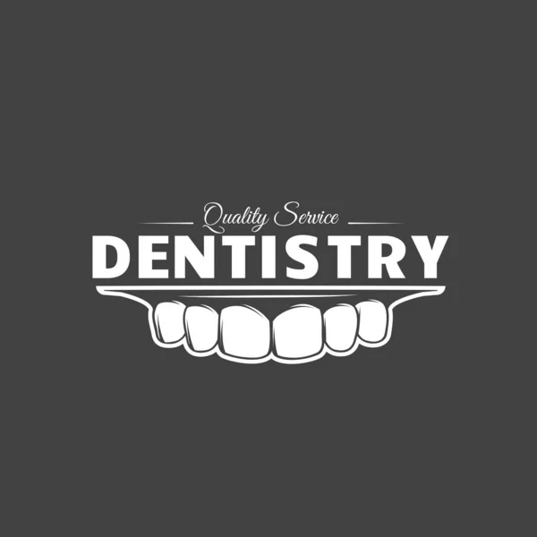 Etiqueta dental Vintage — Vector de stock