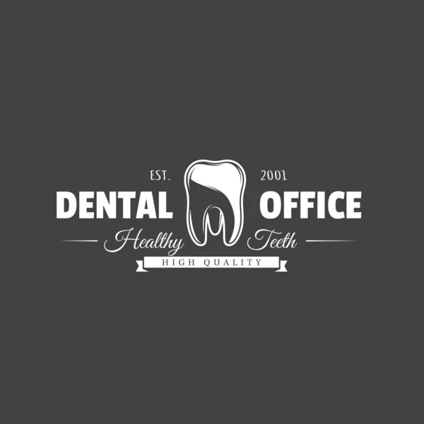 Etiqueta dental Vintage — Vector de stock