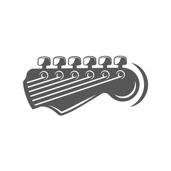 Part of the guitar isolated on a white background — Stock Vector