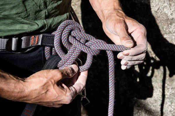 Nó de bowline duplo — Fotografia de Stock