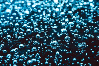 Hava kabarcıkları ile buz doku. Kış arka plan