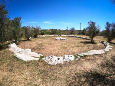 Megalitik hizalama. Tarih öncesi Cromlech 