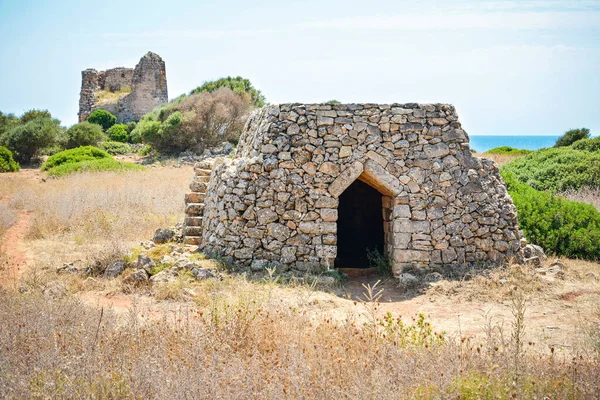 Dry Rural Building Typical Salento Torre Uluzzo Nard Lecce Puglia — Stock Photo, Image