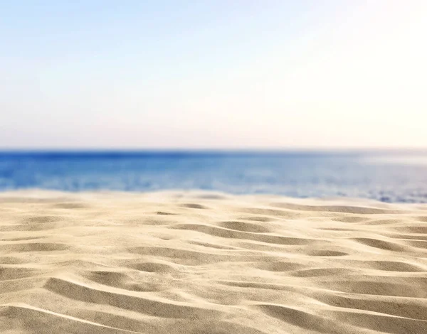 海と砂浜をコピー スペースをクローズ アップ — ストック写真