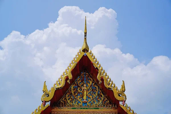 Красота Крыш Тайских Церквей Тайских Храмах — стоковое фото