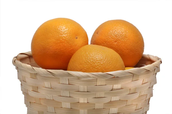 Basket with oranges. — Stock Photo, Image