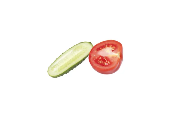 Tomatoes and cucumbers. — Stock Photo, Image