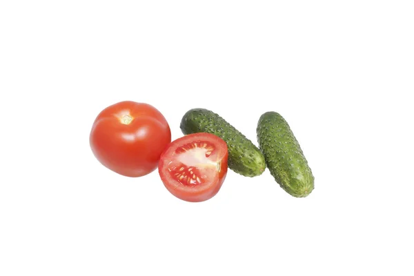 Tomates y pepinos . —  Fotos de Stock