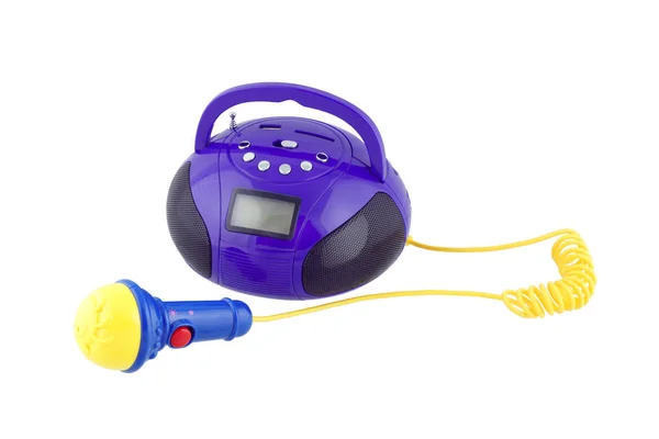 Oyuncak müzik çalar mikrofon ile. 