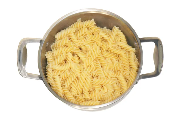 Spaghetti i en kastrull. — Stockfoto