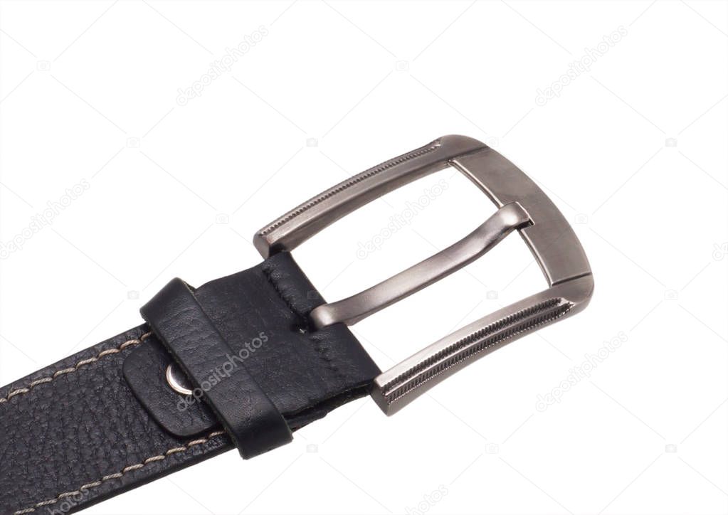 Part of the belt with a buckle. 