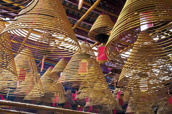 Man Mo Temple, o famoso templo taoísta de Hong Kong — Fotografia de Stock